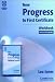 Book New Progress to First Certificate Workbook Self-Study Pack