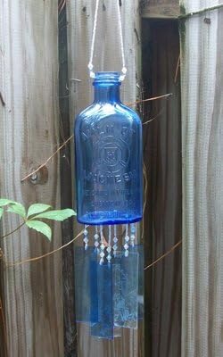 Vintage Milk of Magnesia Bottle Windchime