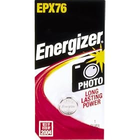 EPX76 Battery, Energizer Watch/Electronic/Specialty Battery, 1.5V, 1/Pack EVEEPX76BP