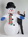 8 FT (AT LEAST) INFLATABLE SNOWMAN LIGHTS UP AT NIGHT FUN FOR ALL THE FAMILY