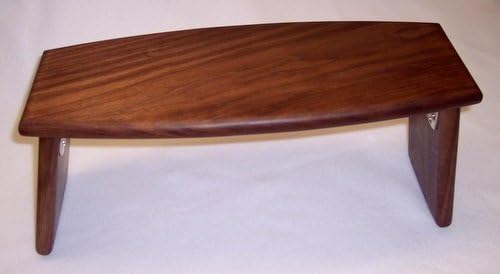 Meditation Bench, Folding Legs; Walnut by Laughing Buddha Trading