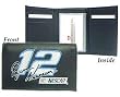 Ryan Newman Embroidered Leather Tri-Fold Wallet - NASCAR Sports Merchandise