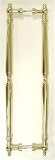 Top Knobs, Door Pulls - M729-18 pair, Back to Back Passage Door Pull in Polished Brass