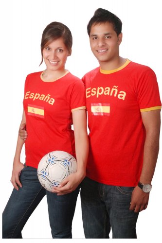 BRUBAKER Spanien Fan T-Shirt Rot Gr. XL