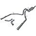 Flowmaster 17472 Cat-back System - Dual Rear/Side Exit - Force II - Mild Sound