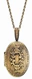 Glam Naturale Recyced Brass New Vintage Locket Necklace - Long 30 Chain