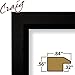 Craig Frames 7171610BK 8.5 by 11-Inch Photo Frame, Wood Grain Finish.825-Inch Wide, Solid Black (7171610BK8511AAC)