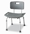 Medline Bath Bench Without Back - Non-Assembled Retail, Gray - Qty of 2 - Model MDS89740RW