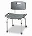 Medline Bath Bench Without Back - Non-Assembled Retail, Gray - Qty of 2 - Model MDS89740RW