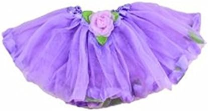 Lavender Floating Flower Petal Tutu in Tulle for Girls