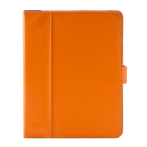 Simplism Japan Leather Flip Note Case for iPad 2 - Orange (TR-LFNCIPD2-OR/EN)