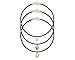 LOYAVE Faux Turquoise Choker Necklace Set Eye Bead Charm Pendant Leather Fashion