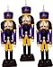 LSU Tigers 3pk Nutcracker Ornament