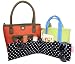 Purse Organizer-Black & White Dot Purseket