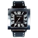TOKYObay Womens Black Leather Square 
