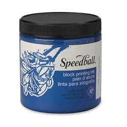 8 oz Blue Screen Printing Ink Speedball Water Soluble Ink