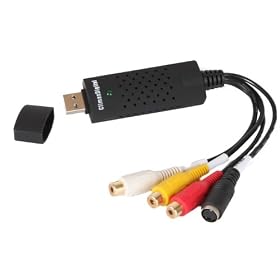 ClimaxDigital VCAP301 USB 2.0 VHS to DVD Converter/DVD Maker-easy way to convert and edit your VHS video Tapes to quality DVD. FREE software Bundle includes ArcSoft ShowBiz DVD 3.5, supports *XP/Vista 32/Vista 64/Window 7 32&64*) +Support Xbox 360/PS3 colour recording+ upload video to YouTube+**FREE AV cable***