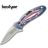 Kershaw Chive Folding Knife Trout Scene
