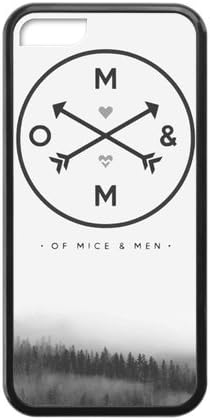 Customized iPhone Case Of Mice and Men Music Band Printed Laser Rubber iPhone 5C Case Cover