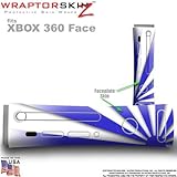 Rising Sun Blue Skin by WraptorSkinz TM fits Original XBOX 360 Factory Faceplates