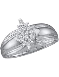 0.15CTW DIAMOND CLUSTER RING