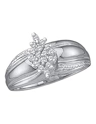 0.15CTW DIAMOND CLUSTER RING