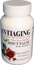 DONT PAUSE Made in USA - 100mg. 100% Natural Vitamins, ANTI AGING Supplement