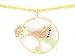 Authentic Yellow-gold Black Hills Gold Hummingbird Pendant-necklaces