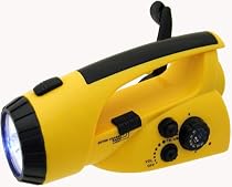 Kaito Emergency Crank Dynamo 5-LED Flashlight with AM/FM radio, RD-335A