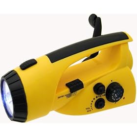 Click here to buy Kaito Emergency Crank Dynamo 5-LED Flashlight with AM FM radio, KA503 by Kaito.