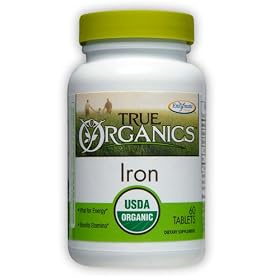 Enzymaic Therapy - True Organics Iron - 60 Tablets by 
