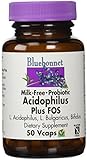 BlueBonnet Probiotic Acidophilus Plus FOS Vegetarian Capsules, 50 Count