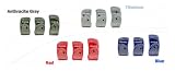 MOMO Pedal Covers: Pre-curved cover kit; anodized Aluminum - Titanium