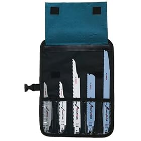 Bosch S10PK Recip Saw Blade Rollbag with 10 Blade Assortment by Bosch