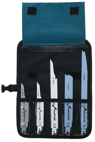 Bosch S10PK Recip Saw Blade Rollbag with 10 Blade Assortment