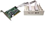 Max Value USB 2.0 & Firewire 400 PCI Card with 5.25/3.5 Bay Hub
