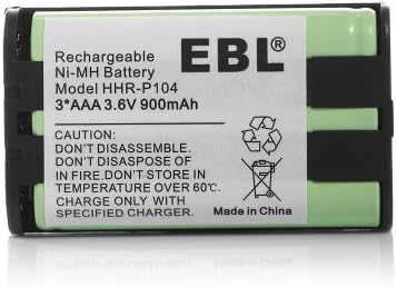 EBL® Panasonic HHR-P104 Replacement Battery 3.6V 900mAh NI-MH (3 Pack)