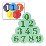 Poly Enterprises Numbered (0-9) Poly Spots in Colors