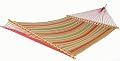 Pawleys Island Gardens Collection Large Quilted DuraCord Fabric Hammock, Trellis Stripe