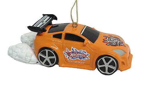 Orange Hot Wheels Racing Car Christmas Ornament #HS0114