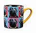 Paw Palettes Black Lab Woofhol Ceramic Mug, 16-Ounce