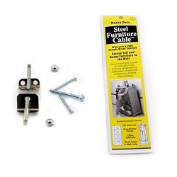 Quakehold! 2930 4-Inch Steel Furniture Cable