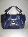 Fendi Handbags Secrete Code Blue Calf Leather 8BN199