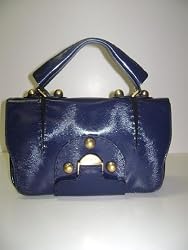 Fendi Handbags Secrete Code Dark Blue Calf Leather 8BN199
