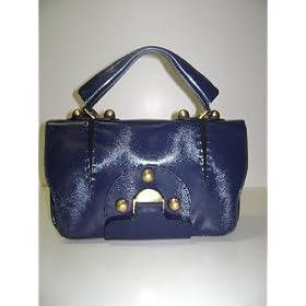 Fendi Handbags Secrete Code Blue Calf Leather 8BN199