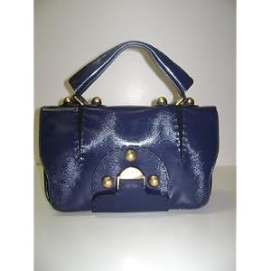 Fendi Handbags Secrete Code Blue Calf Leather 8BN199