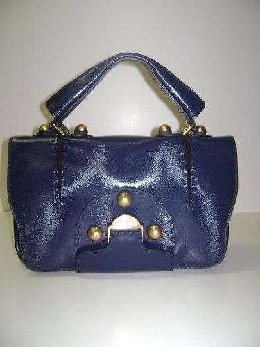 Fendi Handbags Secrete Code Blue Calf Leather 8BN199