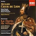 Gr&eacute;try: Richard Coeur de Lion; Rousseau: Le Devin du village