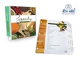 Family Recipe Organizer: Long Index Tabs for Three-ring Binder with Cover