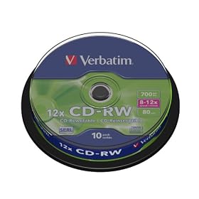 Verbatim 43480 CD-RW 12x 10 pack Spindle